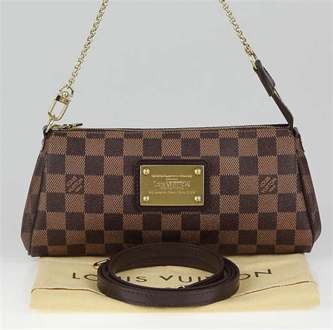 louis vuitton damier ebene eva clutch price|louis vuitton damier ebene bag.